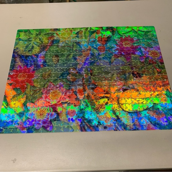 Koi Pond Foil Metallic 500 pcs Puzzle - Picture 2 of 5